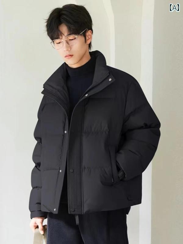 冬用ダウンジャケット スタンド カラー カジュアル メンズ ダウン ジャケット、 厚...