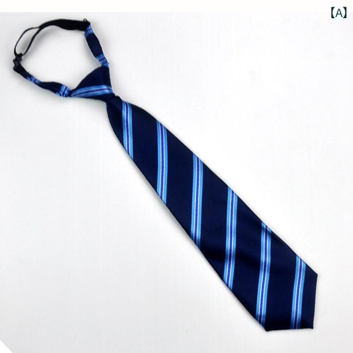 子供ネクタイ 韓国の ストライプ ネクタイ 学生 制服 ゴム バンド 子供 パフォーマンス 学校 制服 ネク..