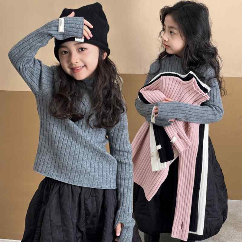 男の子セーター 女の子の セーター 秋と 冬 2024 新しい スタイル ミディアムと ラージの 子供用 ハー..