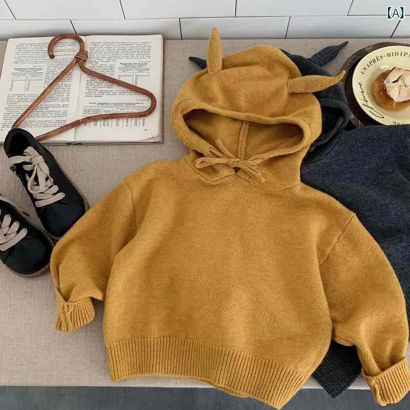 男の子用フード付きスウェット 子供用 フード 付き セーター 男の子 2025年 秋 新作 子供用 プルオーバ..
