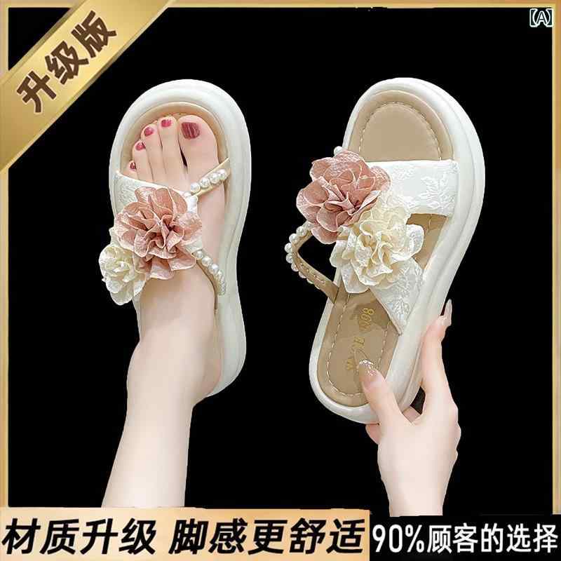 レディースサンダル 女性用の 新しい 中国 風 サンダル 2025年 夏 新作 滑り止め ソフト ソール スリッ..