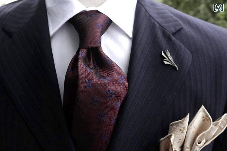 ネクタイ メンズ ビジネス レトロな コーヒー 色 赤 パターン 結婚 式 結婚 式 新郎 ネクタイ フォーマル カジュアル ジェントリー スーツ 手 結び 写真 主催 年次 総会