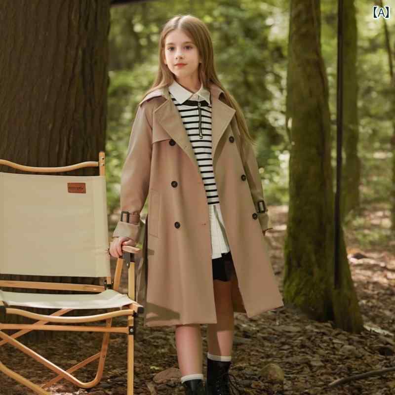 ウインドブレーカージャケット 女の子の ミドル 丈 ウィンドブレーカー 2025年 秋の 新作 女の子の 子..