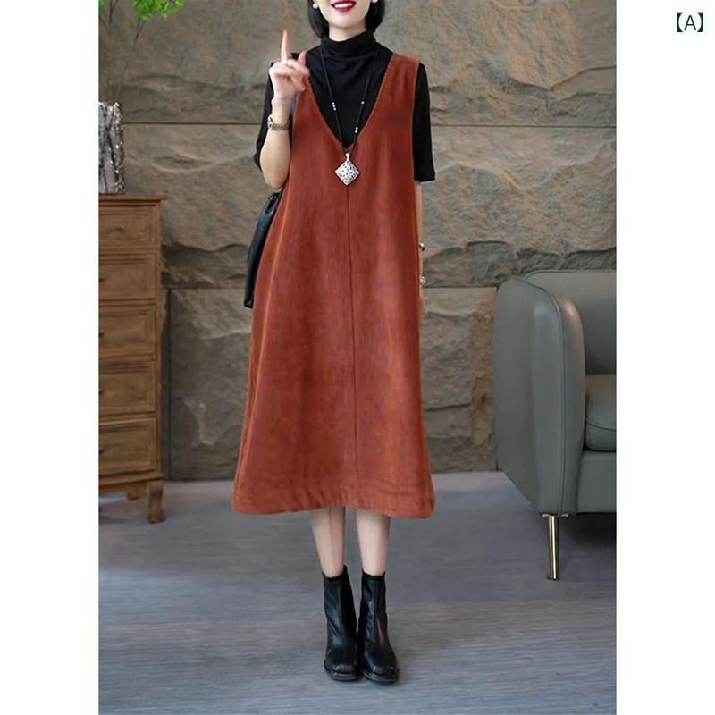 オーバーオールドレス フランスの レトロ スタイル、 新しい 春と 秋の スタイル、 エレガントな ノー..