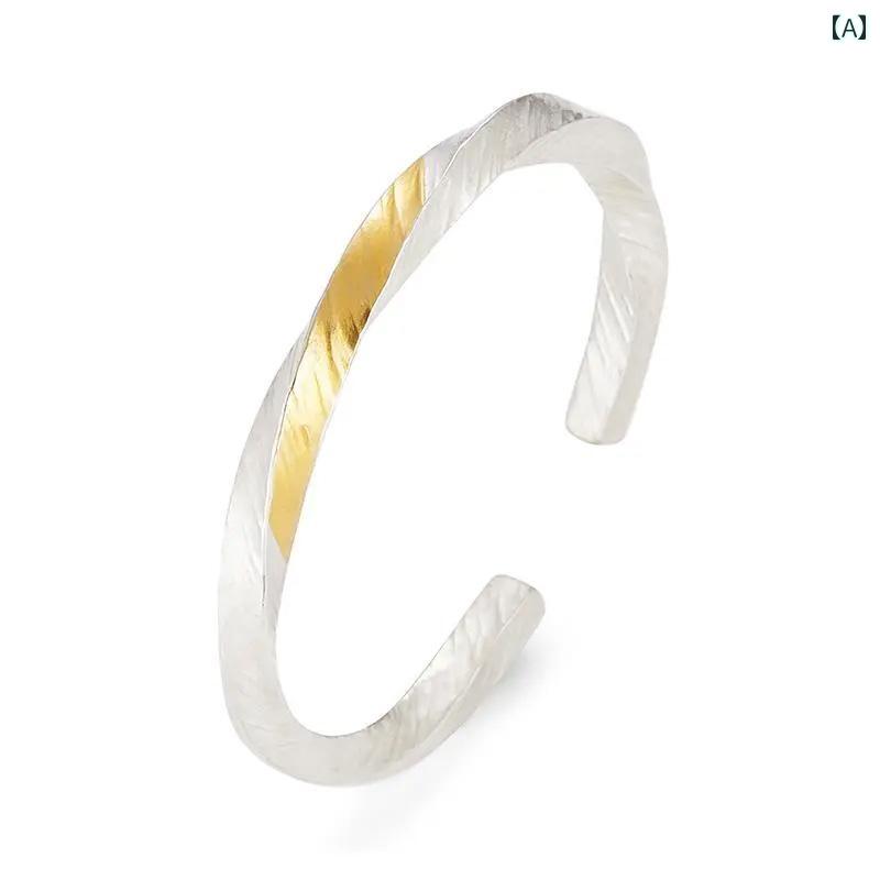 ブレスレット メビウスリング X ブレスレット、 男性と 女性、 高級、 絶妙、 軽い 贅沢、 シンプルな ヒップ ホップの 個性的な アクセサリー、 ニッチな ブレスレットの トレンド