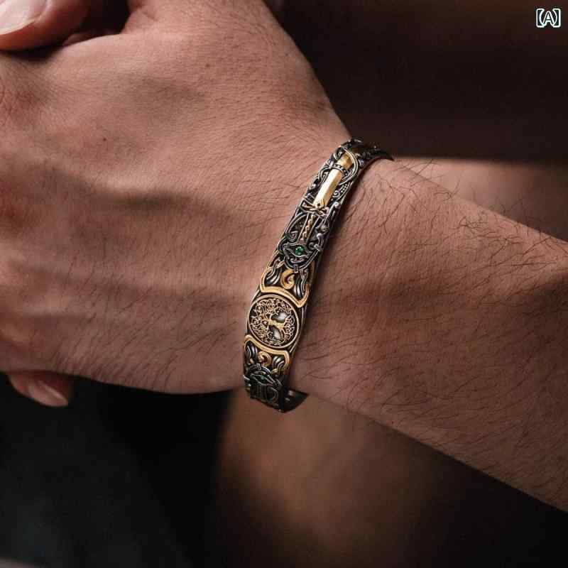 ブレスレット 森の 息子の ブレスレット ニッチな 男性用 手作り ブレスレット