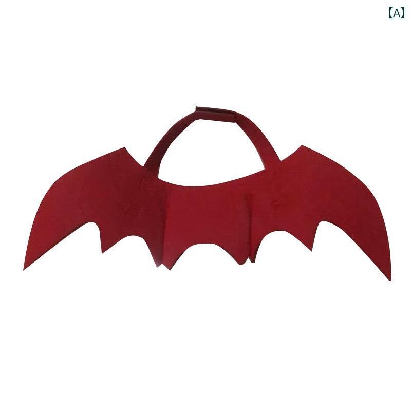 猫服 ハロウィン ペット コウモリの 羽黒 猫 犬の 装飾 用品 クリエイティブ フェスティバル 面白い 変身 コスチューム