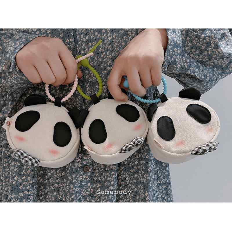 Other - レディース 秋 ミニ パンダ パッチ 小銭入れ ハンドバッグ 鍵入れ かわいい カートゥーン マルチカラー コンパクト 普段使い