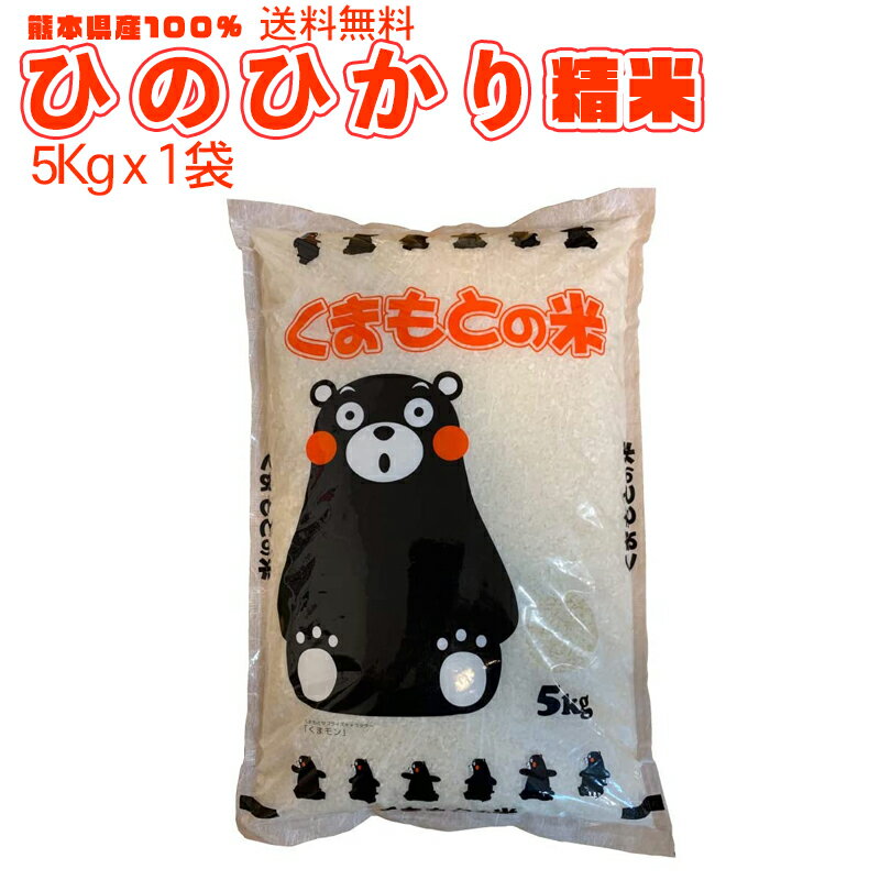 送料無料 熊本のおいしいお米 ひのひかり 5kg×1 令和元年 熊本県産100%