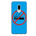AQUOS zero2専用 煙草 No!Smoking! ライトブルー おもしろ 警告 喫煙 たばこ 禁煙 アミューズ SH-01M SHV47 906SH
