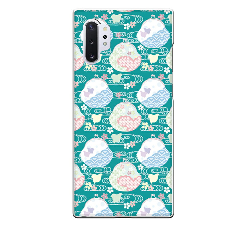 Galaxy Note10+専用 がま口財布 和風 花 おしゃれ 鳥 和柄 SC-01M SCV45