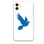 iPhone 11専用 青い鳥 シンプル シルエット 動物 アニマル ツイッター風 アミューズ ハト