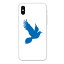 iPhone XR専用 青い鳥 シンプル シルエット 動物 アニマル ツイッター風 アミューズ ハト