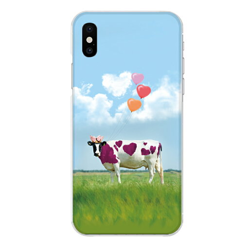 iPhone XR専用 うし 風船 草原 空 ハート 雲 アミューズ 牛 cow おもしろ 可愛い iPhone XR専用 うし 風船 草原 空 ハート 雲 アミューズ 牛 cow おもしろ 可愛い
