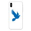 iPhone XS専用 青い鳥 シンプル シルエット 動物 アニマル ツイッター風 アミューズ ハト