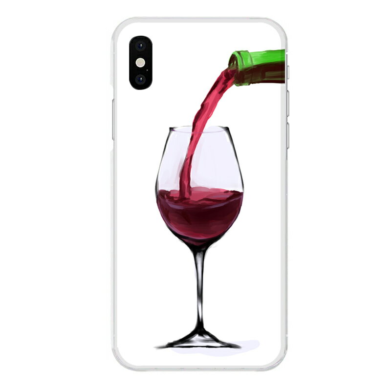 iPhone XS専用 赤ワイン お酒 wine 飲み物 ドリンク ぶどう リアル おしゃれ 油彩 ワインボトル 注ぐ グラスワイン アルコール