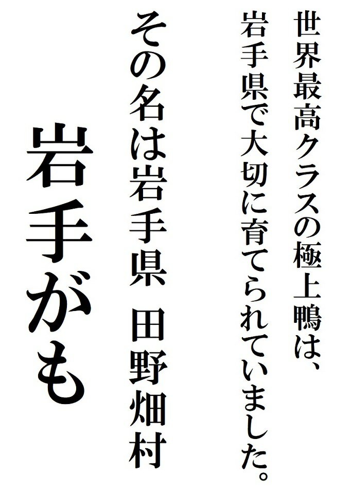 【3個～送料無料】岩手県の田野畑村で育った鴨【岩手がも】岩手がも鴨ロース 300~350g スーパーハイグレード厳選 おつまみ 無添加食品 お取り寄せ マグレカナール 3