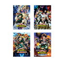 僕のヒーローアカデミア THE MOVIE 通常版 DVD 4作セット (2人の英雄 、 ヒーローズ:ライジング 、 ワールドヒーローズミッション、ユアネクスト...