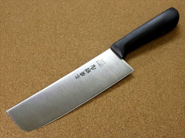 関の刃物 菜切り包丁 16cm (160mm) 元廣別作 6A ステンレススチール プラスチック樹脂ハンドル 家庭用の野菜全般を切る両刃包丁 キャベツの千切り 大根のかつらむきなど 薄刃包丁 国産日本製