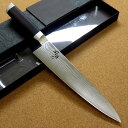 関の刃物 牛刀 21cm (210mm) 貝印 関孫六 ダマスカス ステンレス複合材(刃材:特殊ステンレス刃物鋼 合せ材:ステンレススチール) 口金付き 積層強...
