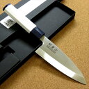 関の刃物 出刃包丁 12cm (120mm) 関兼次 1K-6 大同特殊鋼製モリブデンバナジウムステンレス鋼 アルミニウム耐熱ブレードABS樹脂ハンドル 魚や鳥 スッポン等を解体 使用中に力を入れても刃先がしなったり曲がらずに使える刃が厚い片刃包丁 右利き用 国産日本製