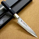 関の刃物 ペティナイフ 11cm (110mm) MCUSTA ZANMAI 三昧 ハイブリッド スプラッシュ ダマスカス33層鋼 芯金VG-10 ステンレスス...