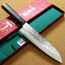 関の刃物 三徳包丁 18cm (180mm) 富士觀 鎚目鍛造 10A