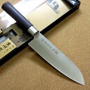 関の刃物 三徳包丁 17cm (170mm) 濃州正宗作 ステンレス刃物鋼 ポリプロピレン樹脂ハンドル 一般的家庭用 肉切り 魚の処理 野菜切りなど多種多様な両...