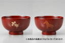 会津漆器 裏干支子供汁椀 朱 子-午 孫 子供の日 プレゼント 幸福