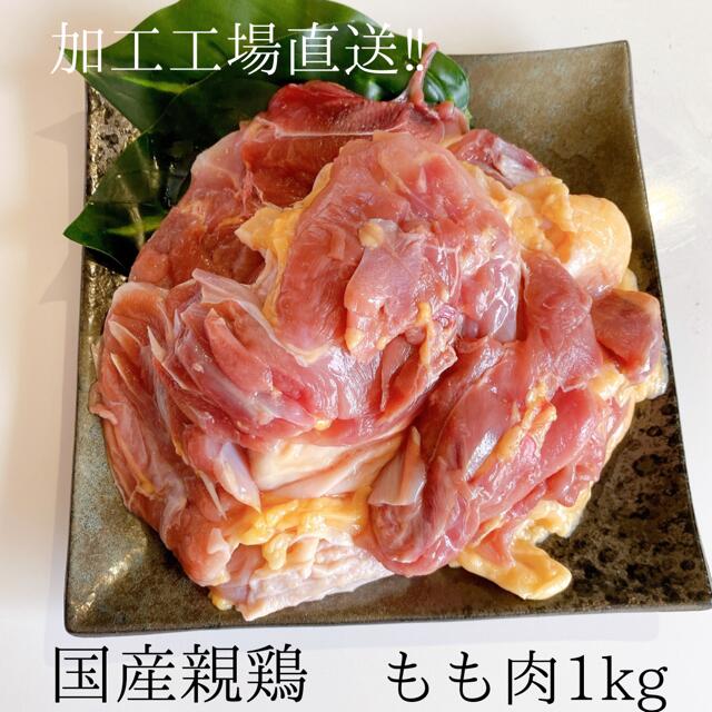 『まるで地鶏の味わい』親鶏 もも肉 1kg 親鳥 国産