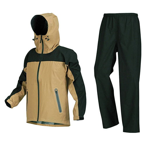 【即日出荷】カジメイク 4WAY ストレッチシールド EX ベージュ LL 7572 レインスーツ 上下 雨合羽
