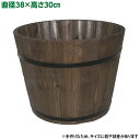 【直送】【日時指定不可】加藤伝蔵商店 DB木製プランター深型 ダークブラウン P116【沖縄・離島配送不可】