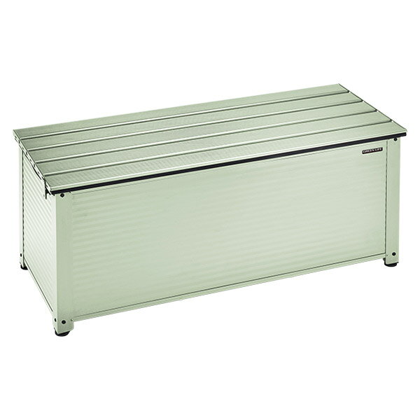 【直送】【日時指定不可】グリーンライフ アルミベンチストッカー114 ミントグリーン ABS-114P(MTG) 屋外収納 物置【沖縄・離島配送不可】