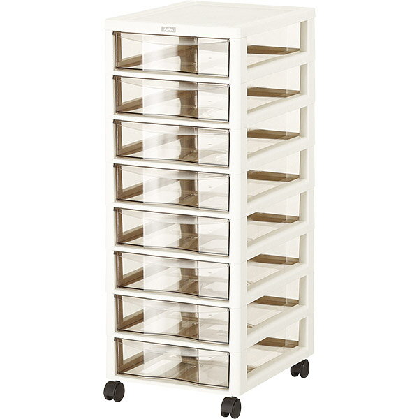 【直送】【日時指定不可】JEJ アプロス B4 深型 8段 アイボリー 1020243【沖縄・離島配送不可】