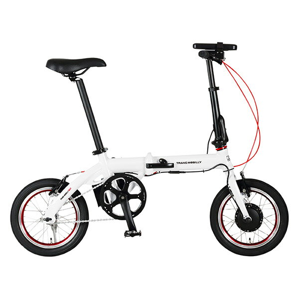 TRANS MOBILLY トランスモバイリー NEXT 14型 折畳み電動アシスト自転車 E-BIKE AL-FDB140E ホワイト 92208-12【沖縄・離島配送不可】