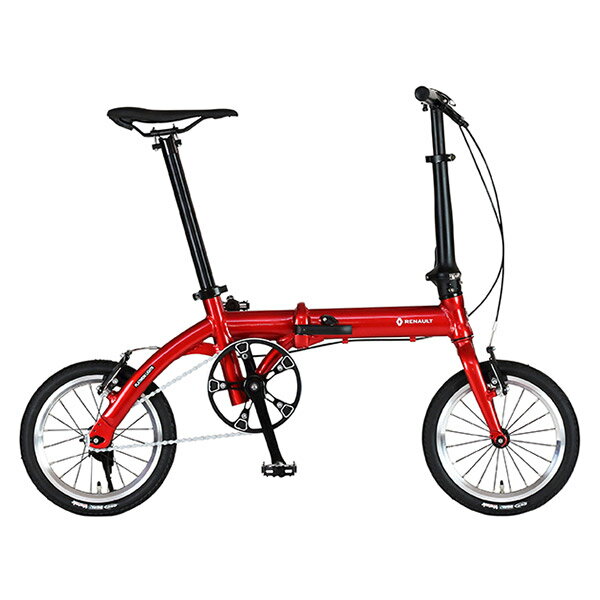 ルノー RENAULT 14型 折畳み自転車 PLATINUM LIGHT6 プラチナライト6 レッド 11285-02