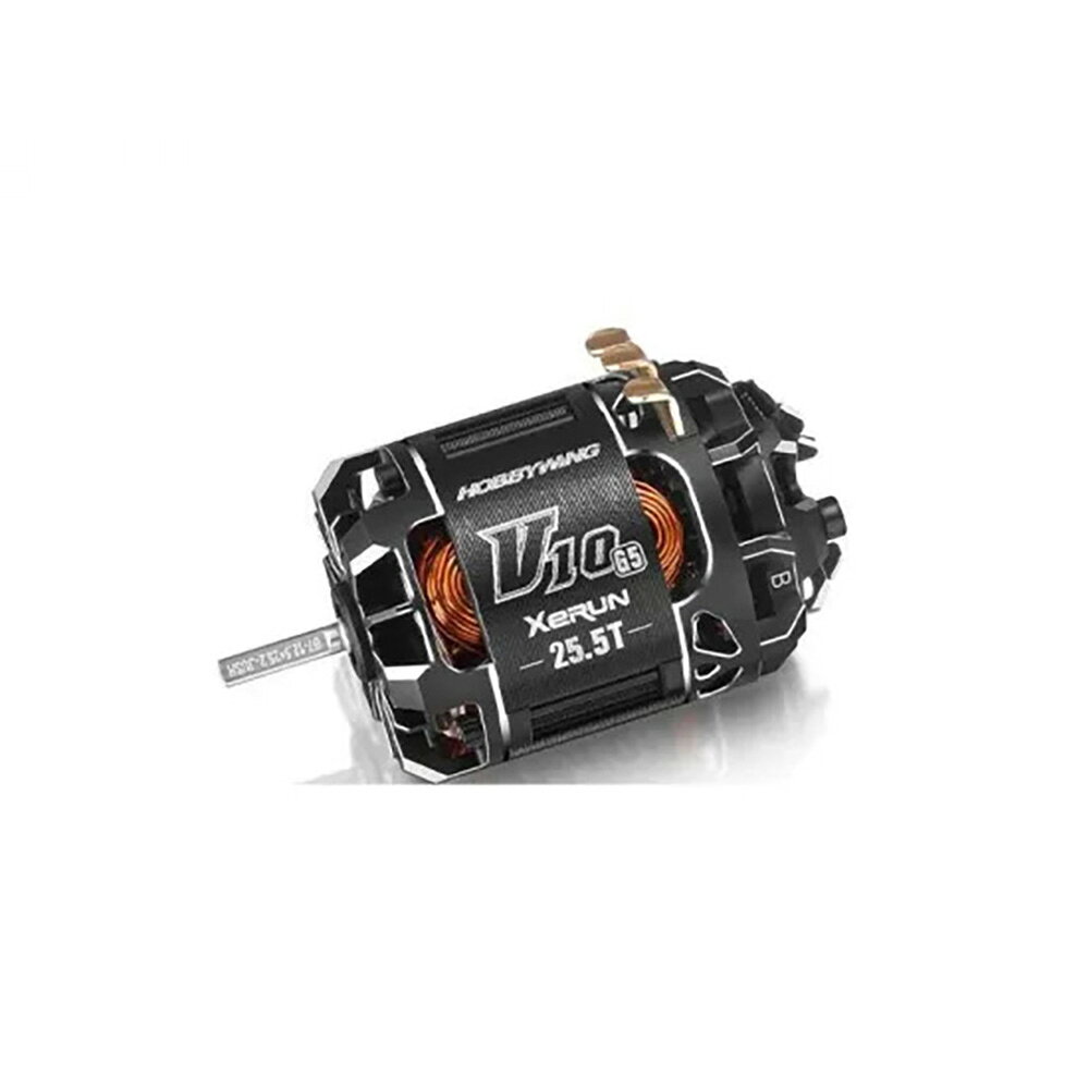 【関連商品】 XERUN-V10-21.5T-G5-TORQUE XERUN-V10-25.5T-G5-TORQUE 【製品紹介】 ※画像、各参考比較値は30401762 IFMAR 仕様となります。 【スペック】 タイプ スケール 1/10、1/12 ブラシ/ブラシレス ブラシレス センサー/センサーレス センサー ポール 2 仕様 参考KV値 2100 KV 対応電圧 1-3SLipo 負荷時消費電流 3.0A サイズ＆重量 直径 35.8 mm 全長 51.5 mm 軸径 3.175 mm 重量 135 g フロントベアリング D9*D4*t4 リアベアリング D8*D3*t4 ※記載の数値に誤差が生じる場合があります。 ※製品の仕様は予告なく変更になる場合があります。 【ユーザーマニュアル】
