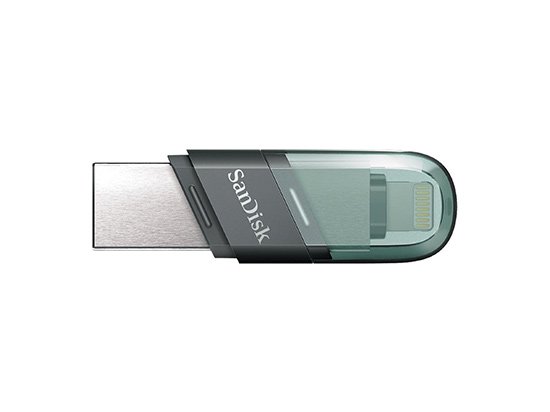 SanDisk USBメモリー 128GB iXpand Flash Drive Flip Lightning USB3.1-A キャップ式