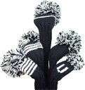 【ジャンクレイグヘッドカバー JAN CRAIG HEADCOVER】ブラック/ホワイト/シルバー Black/White/Silver（ドライバー）