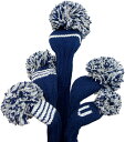 【ジャンクレイグヘッドカバー JAN CRAIG HEADCOVER】ネイビー/ホワイト/シルバー Navy/White/Silver（ドライバー）