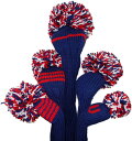 【ジャンクレイグヘッドカバー JAN CRAIG HEADCOVER】ネイビー/ホワイト/レッド Navy/White/Red（ドライバー）