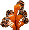 【ジャンクレイグヘッドカバー　JAN　CRAIG　HEADCOVER】オレンジ/ホワイト/ブラック　Orange/White/Black（ドライバー）