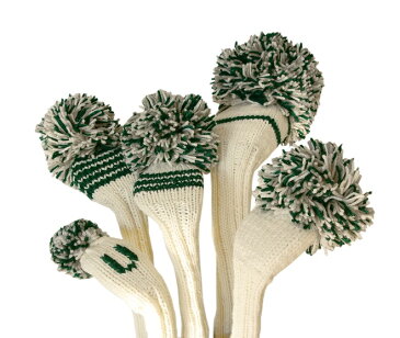 【ジャンクレイグヘッドカバー　JAN　CRAIG　HEADCOVER】ホワイト/アスペン/グリーン/シルバー　White/Aspen/Green/Silver（ドライバー）