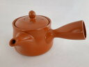 朱泥急須 【即納】 茶こし網付き 細字 TC-0404 【急須 陶器 茶器 ティーポット おしゃれ】