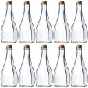 コルク付瓶 オールラウンド180B コルク付 190ml 〈19.5×17×15〉-10本セット- glass bottle cork top