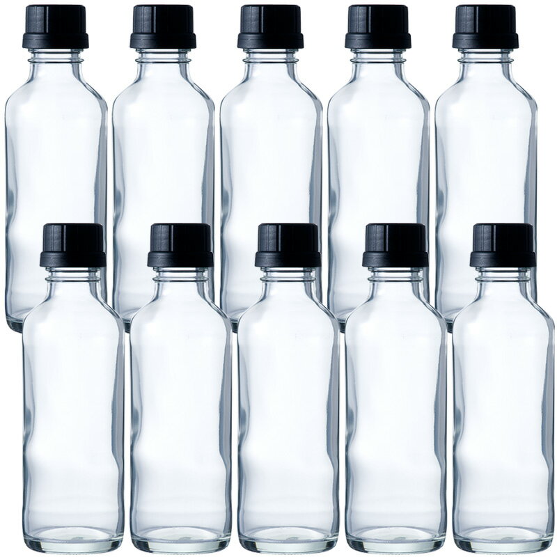 ガラス瓶 ドレッシング タレ瓶 FS200P 200ml -10本セット- sauce bottle