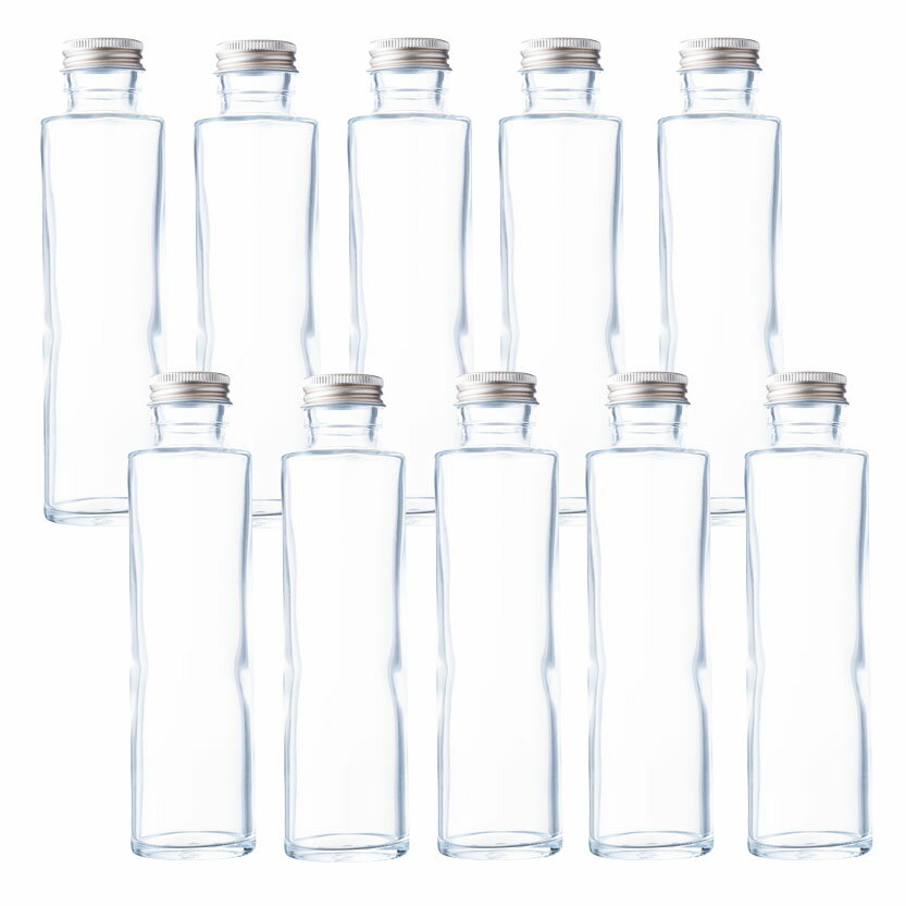 ハーバリウム　ガラス瓶　透明瓶 円柱瓶 SSS-150A 164ml-10本セット- glass bottle