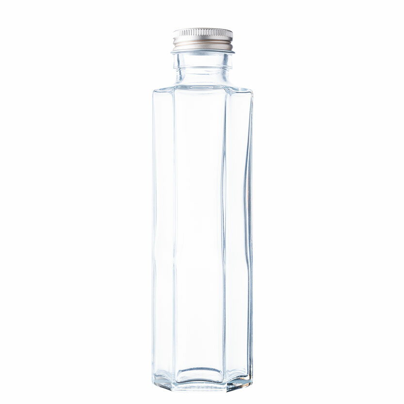 ハーバリウム 瓶 ガラス瓶　透明瓶 六角形 SSF-150A 164ml glass bottle