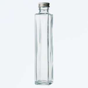 ハーバリウム、ドレッシング、タレ、オイルなどで使えるガラス瓶・透明瓶・角瓶・SSE-200A-40本セット-