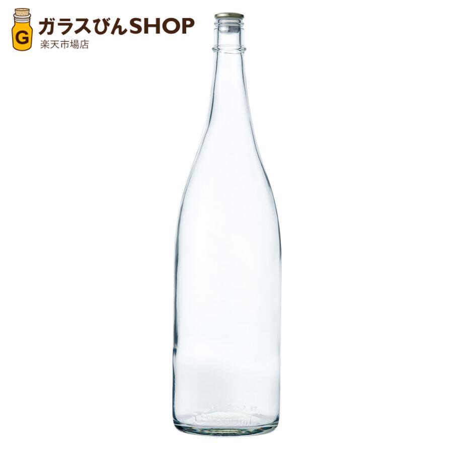 ガラス瓶 酒瓶 清酒1800-F 一升瓶 透明 1800ml 【3本セット】 sake bottle